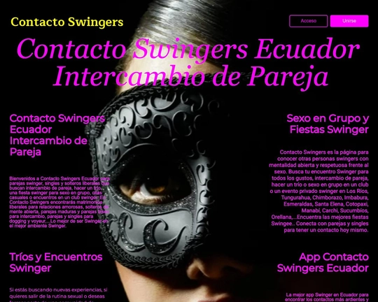 Contacto Swingers Ecuador Intercambio de Pareja Logo