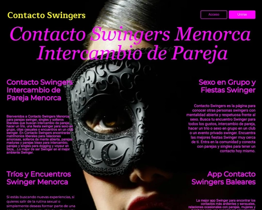 Contacto Swingers Menorca Intercambio de Pareja Logo